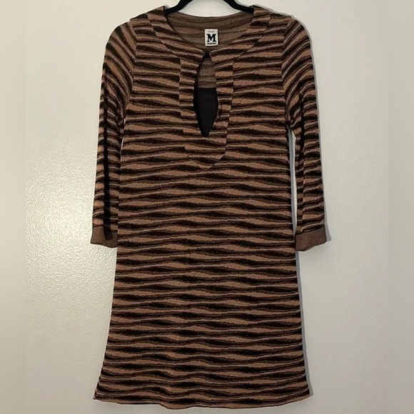 M by Missoni Dresses & Skirts - M Missoni | Lurex copper/black metallic tunic dress Women size S/M stretch